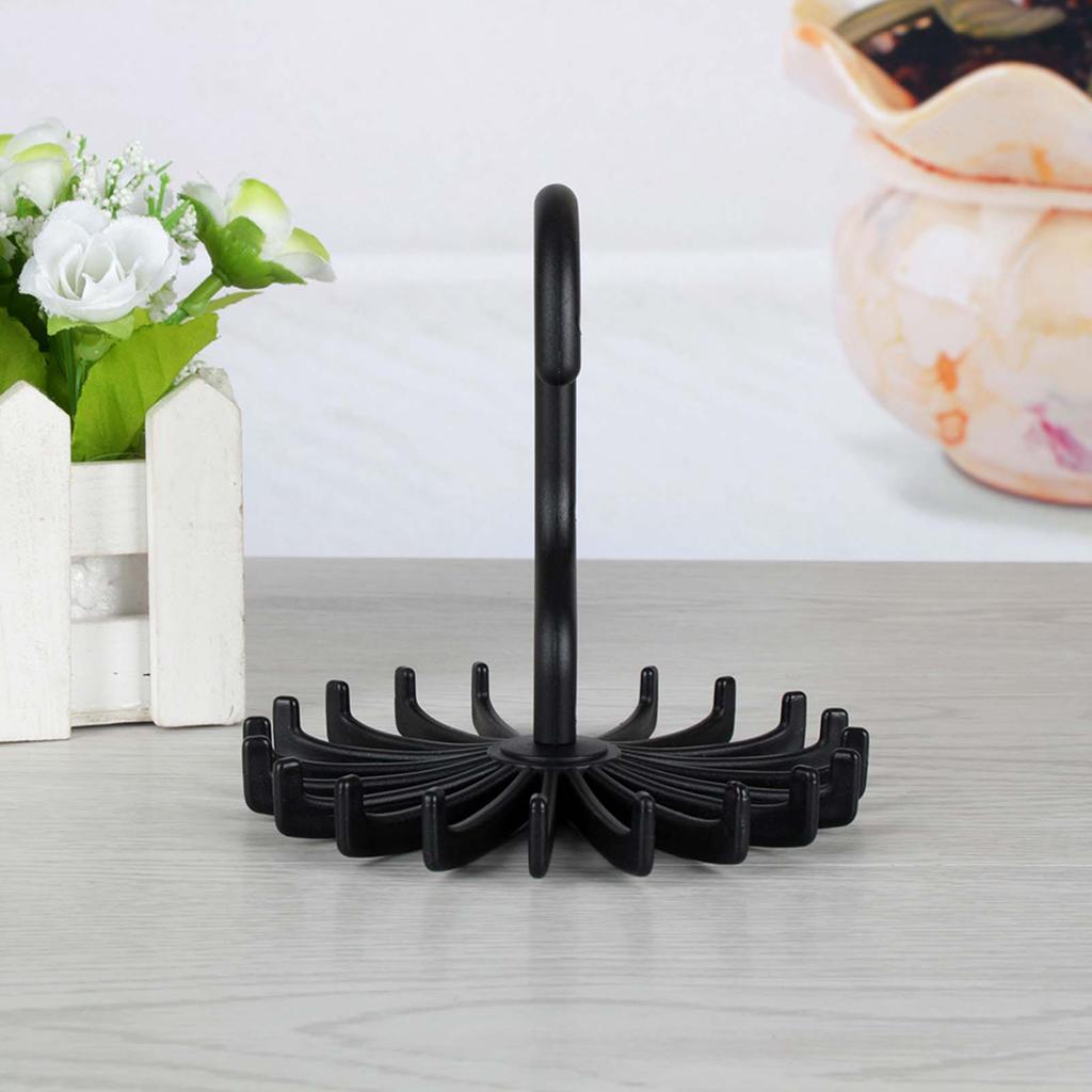 Регулируемая вращающаяся вешалка для галстуков, 20 крючков, шейный ремень, держатель для шарфа, органайзер