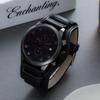 Watch Analog Waterproof Simple Male Black Leather Strap Clock Japanese Battery [Baosho] Men's