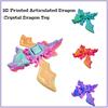 3D-печатный дракон 3D-печатный шарнирный дракон Игрушка-кристаллический дракон Игрушки для взрослых и детей Таинственный дракон