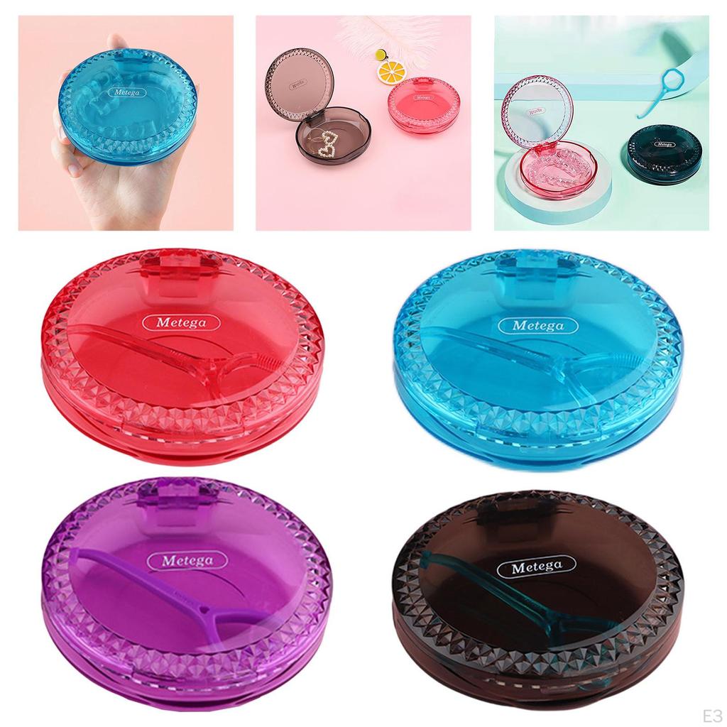 Портативный контейнер для ретейнера, Хранение каппы с нитью легко зацепить Переносной контейнер для каппы