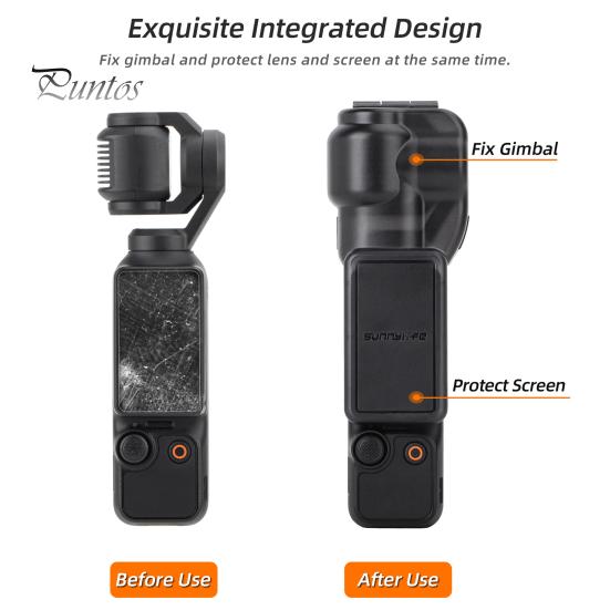 Силиконовый защитный чехол для камеры Osmo Pocket 3 Gimbal, противоударный, противоударный, полная защита, защитный чехол для карданного подвеса