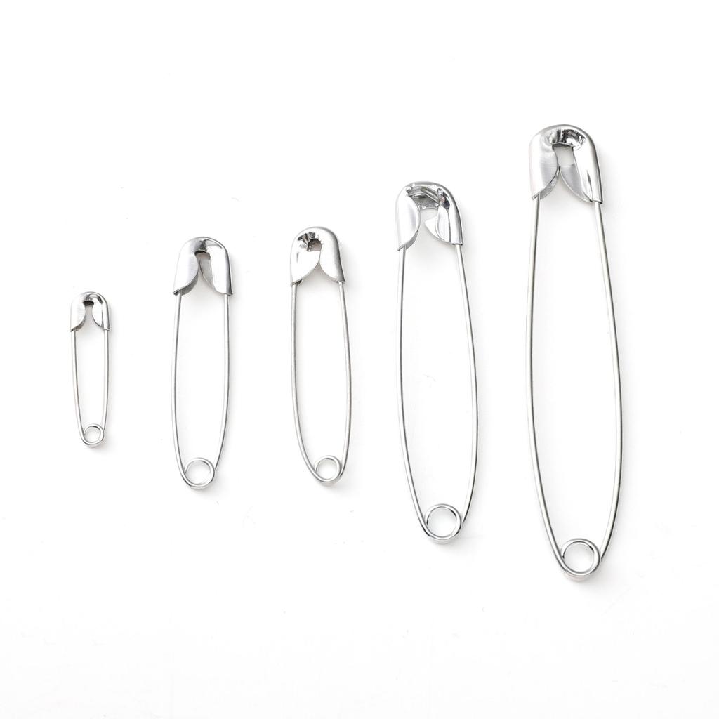 260Pcs Boxed Iron Pin Stainless Steel Safety Pins DIY Rustproof Buckle Pin Metal Brooch Badge