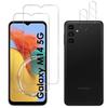 Защитная пленка - Phonillico - Samsung Galaxy M14 5G - Комплект 2 шт. - Закаленное стекло - Устойчивое к царапинам