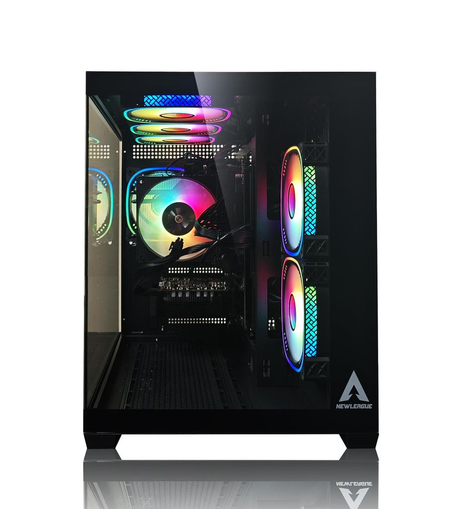 NEWLEAGUE Gaming Desktop PC Special Model Core I5 12400F RTX4060 16GB NVMe SSD 512GB 550W Power Supply Unit Windows 11 Office NI512N56I GDDR6 G6