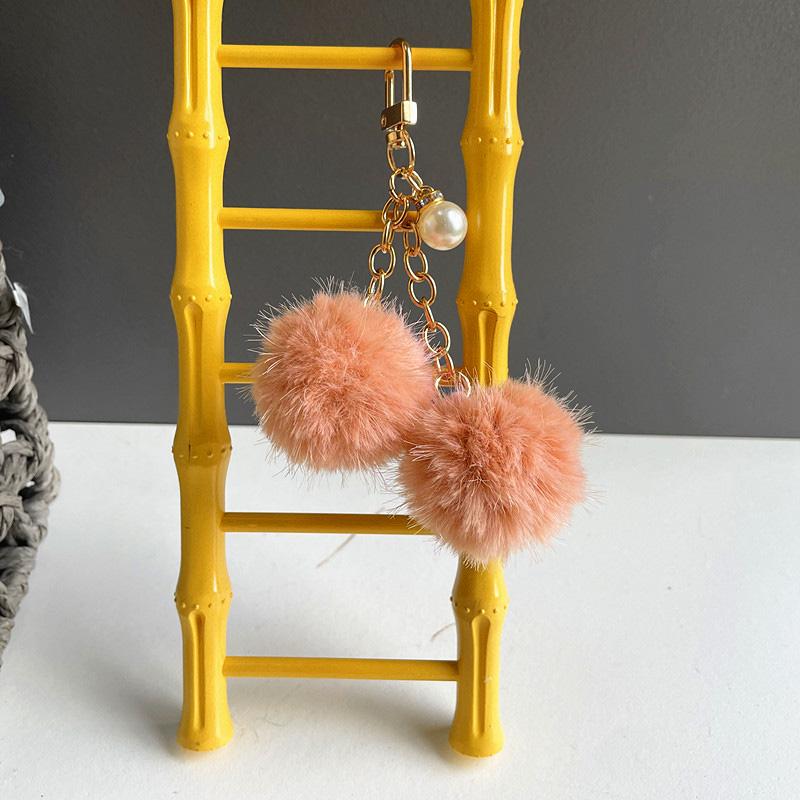 1 шт. Мягкая цепочка, цветной брелок, модная сумка, кулон, креативный брелок в форме шара, плюшевый