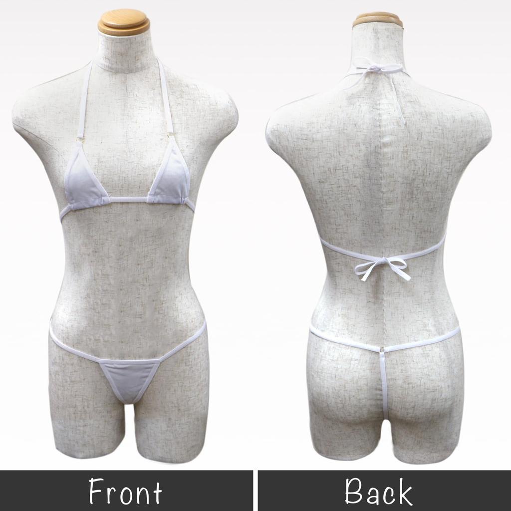 Kira Punpun Micro Bikini Top and Bottom Set Sexy Cosplay Bikini String Panties Extremely Small Extreme Kinky Erotic Halter Neck Lingerie Underwear