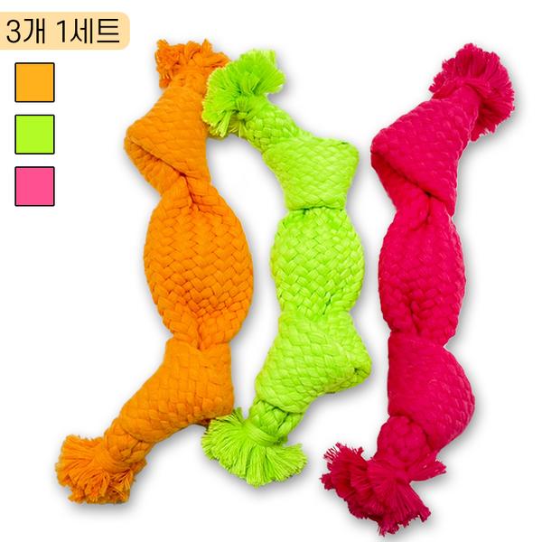 With Us Damda Squeak Super Rope Set Игрушка-пищалка для собак, 3 предмета