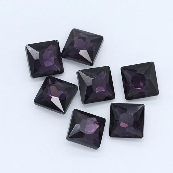 Multi-Colored Square Crystal Glass Gems – Decorative Artificial Stones for Clothing, Shoes, and Packaging