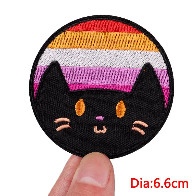 Horror Animal Butterfly Embroidered Patches Bear Cat Shark Patch Iron On Patches For Clothing Thermoadhesive Patches For Clothes