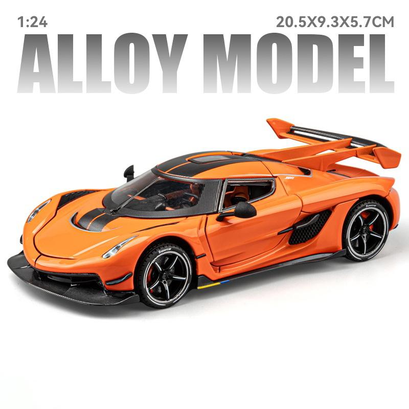 1:24 KNSG Jesko Absolut ONE 1 Gemera GT Суперкар Сплав Металл Литье под давлением Модель Автомобиля Домашний Декор Настольный Дисплей Украшение День Рождения