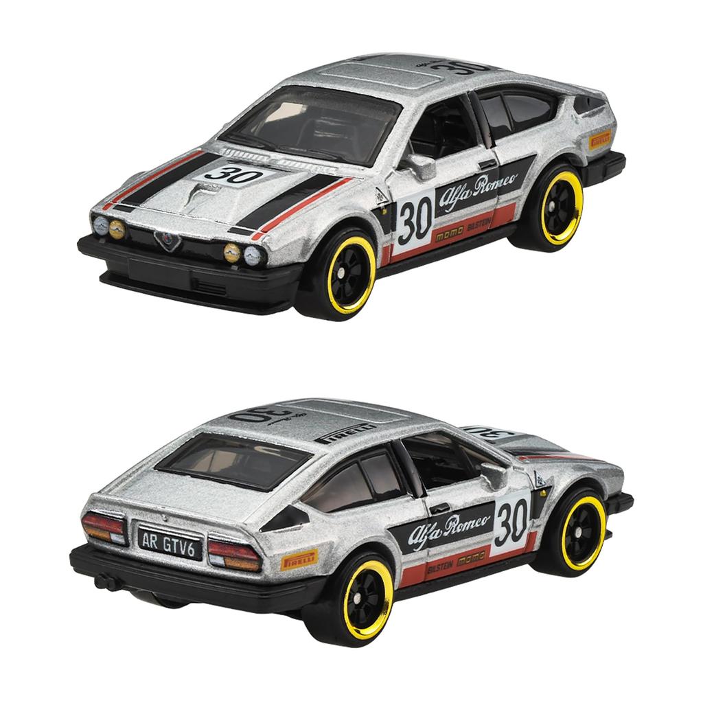 Hot Wheels HRT81-986J Vintage Grand Prix Diecast Car 10 Pack BMW Honda Alfa Romeo Ford Porsche Multicolor Ages 3 and Up