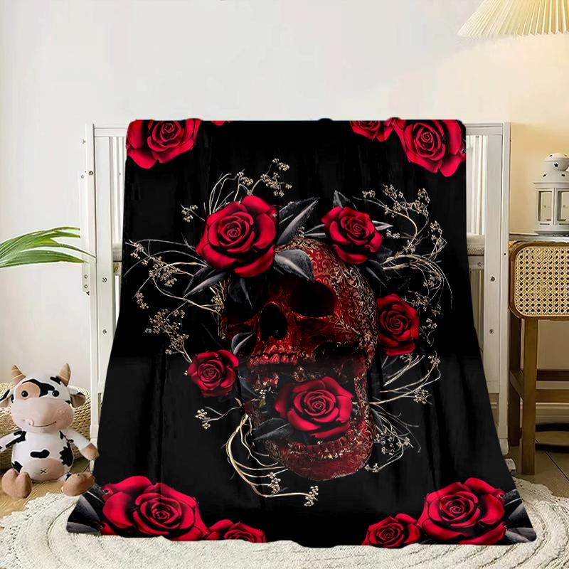 Day Of The Dead Skull Blanket Flannel Blanket Throw Blanket Sofa Cover Blanket Soft Premium Blanket Picnic Blanket Tv Blanket Gifts
