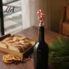 Silicone Wine Corks Christmas Bottle Stopper, Stainless Steel Reusable Cork, Decorative PVC Cartoon Preservation Tools Toppers Design, Airtight