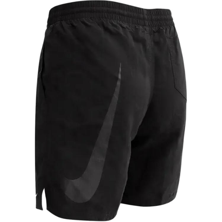 Nike Плавучие шорты для плавания с логотипом Swoosh, кружевные, средней посадки, легкие, мужские, купальный костюм NESSC451-001