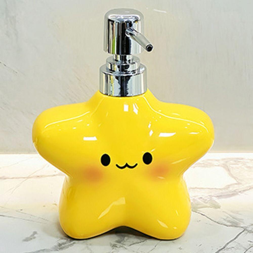 400ML Ceramic Soap Dispenser Cute Hand Sanitizer Bottle Foaming Soap Dispenser  Bathroom Use
