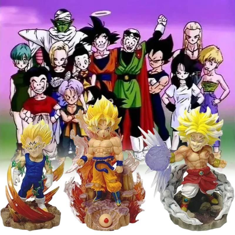 Son Ball Dragon Goku Super Saiyan One Figurine Anime Xmas Room Ornament Model
