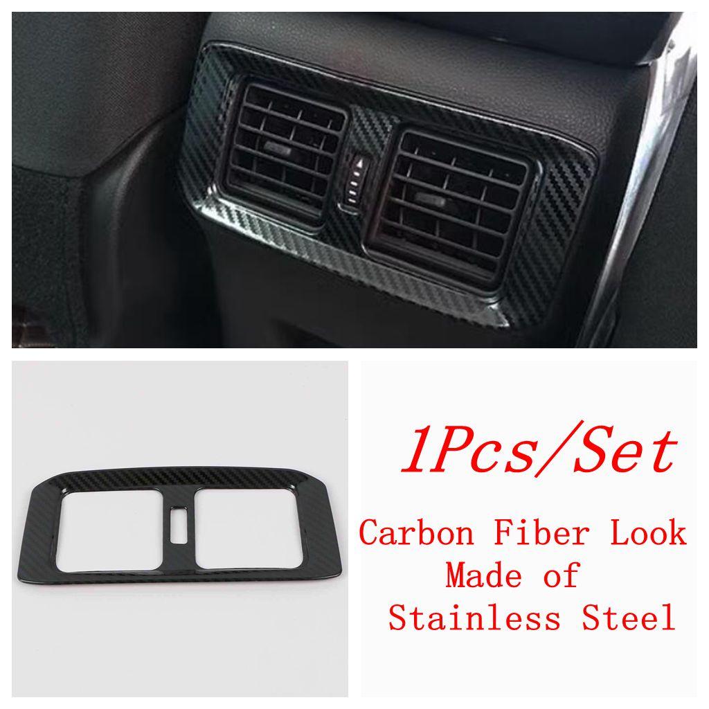 Car Rear Air AC Conditioning Vent Outlet Cover Stainless Accessories For Toyota RAV4 XA50      2024 Hybrid