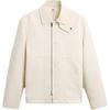 Plain Minimalist Comfortable Zip Long Sleeve Jacket Men Jackets White 6279300-712