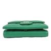 Used CHANEL Tri-fold wallet compact Matrasse COCO Mark Caviarskin green 30s