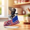 Eagle and National Flag Patterns, Creative Home Living Room Foyer Desktop Decorations, Ornaments, Craft Gifts, Birthday Gifts, Party Decorations