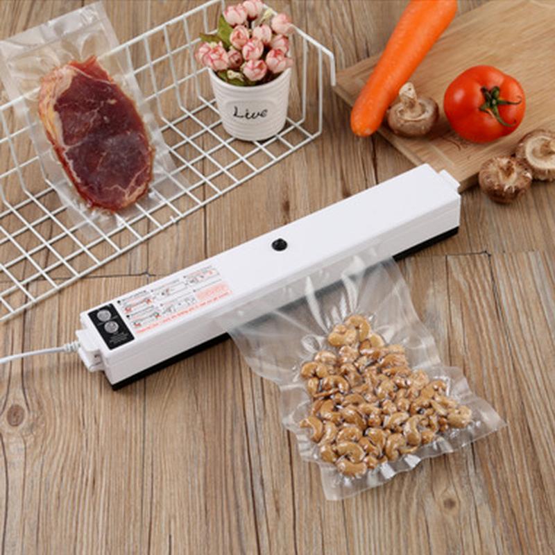 Упаковочная машина для запечатывания 220 В Бытовая вакуумная упаковочная машина для пищевых продуктов Упаковщик для запечатывания пленок Вакуумная упаковочная машина