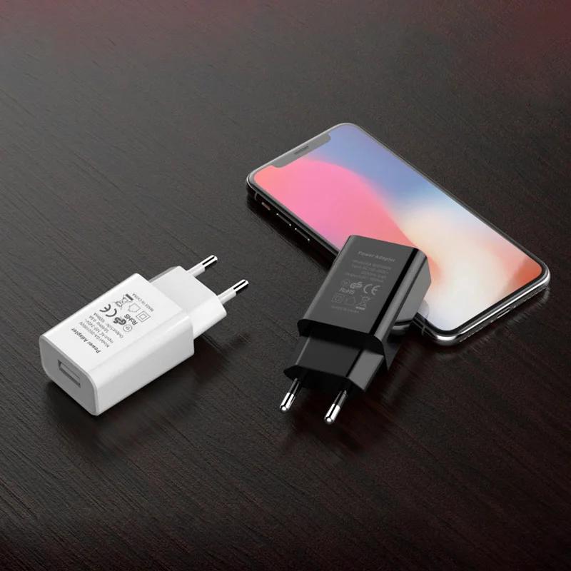 5 В 1 А мини USB настенное зарядное устройство для мобильного телефона зарядное устройство с европейской вилкой дорожное зарядное устройство адаптер для iPhone13 Android xiaomi mi11 mate30
