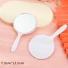 Портативное симпатичное круглое ручное зеркало: Маленькое пластиковое зеркало для макияжа и переодевания
