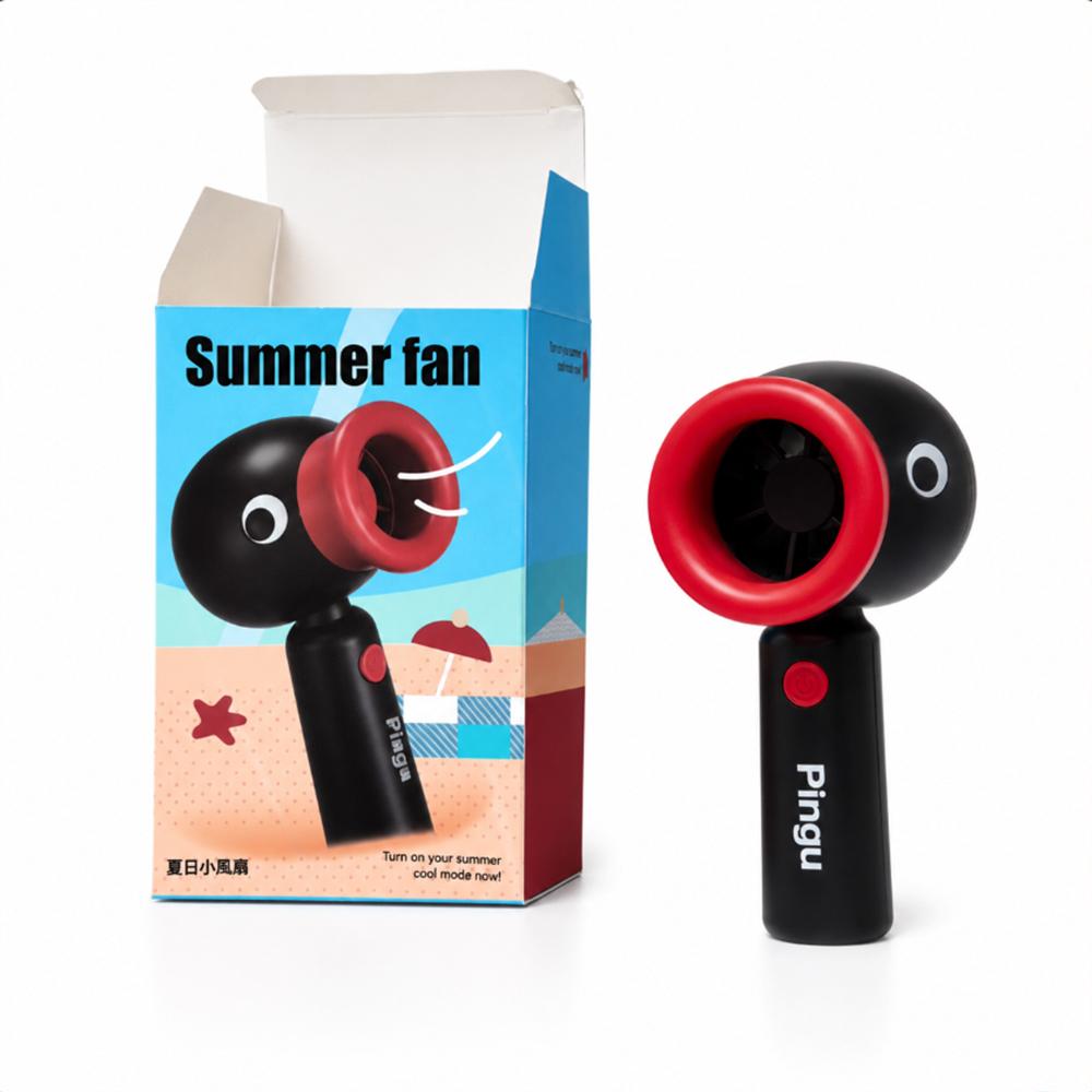 Новый портативный вентилятор Pingu на 2000 мАч, летний вращающийся вентилятор, игрушки, для стола, офиса, студентов, аниме-аксессуары, для путешествий, лето