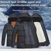 Men's Velvet and Thick Cotton Winter Jacket for Middle-Aged and Elderly