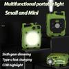 Multifunctional Keychain COB Flashlight USB Rechargeable LED Flash Light Portable Torch Mini Work Light Fishing Camping 6 Modes