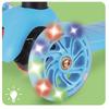 Adjustable Three-Wheel LED Scooter in Blue for Kids