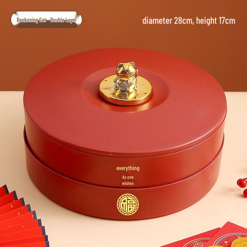 Дом Гостиная Коробка для демонстрации фруктов и закусок - Праздничная фруктовая тарелка и конфетница