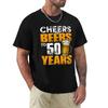 Cheers And Beers To 50 Th Years Old T Shirt 50Th Birthday Tee Beer Lover Funny Harajuku Tops Fashion Classic Tee Shirt
