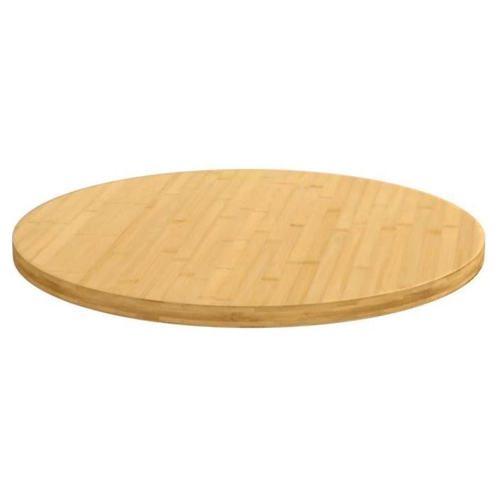 VidaXL Tabletop Ø80x2.5 Cm Bamboo 352683