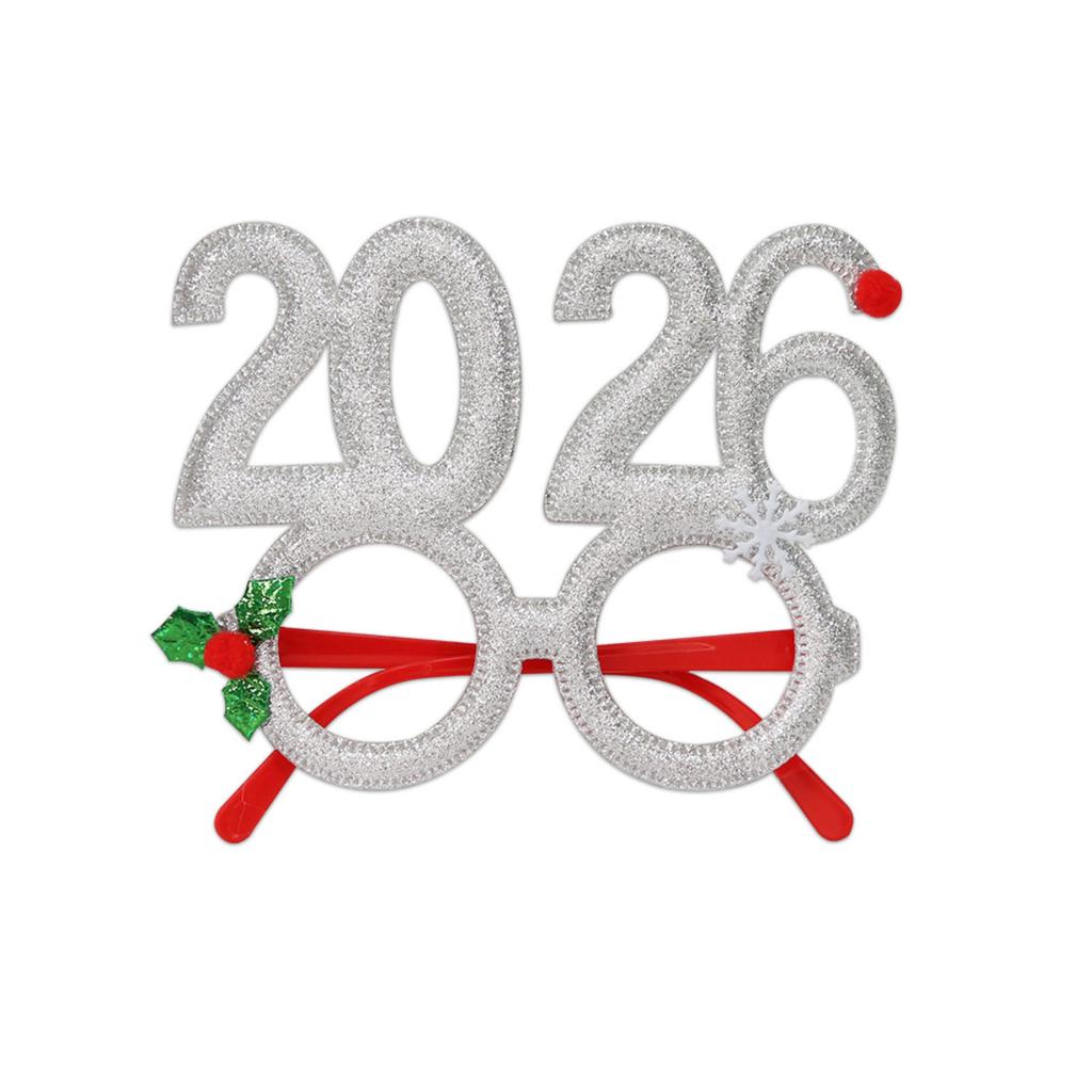 Christmas Glasses Creative Digital Funny Glasses Christmas Party Decoration New Year Photo Glasses Frame