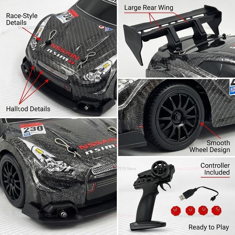 1:24 Scale Remote Control Drift Cars 2.4GHz 4WD Off-Road ZUYP2 Racing with LED Lights 30km/h High-Speed RC Vehicle Ideal Gift for Kids