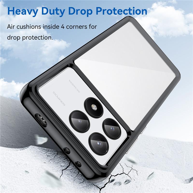 Чехол для Poco F6 Pro Чехол для Poco F6 Pro 5G 6,67 дюйма Цветной мягкий силиконовый прозрачный бампер для Xiaomi Poco F6 Pro