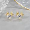 Design Love Diamond Elk Earrings - Elegant Light Luxury for Women, 2022 Edition