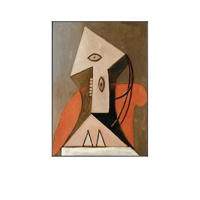 Скандинавская ретро-рисунок, картина на холсте, настенная художественная печать, интерьерное украшение для дома, абстрактная картина для гостиной, декоративный настенный постер