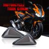 2PCS Motorcycle Smoke Triangle Flush Mount LED Turn Signals DRL Indicator Blinker Flashing Turning Light 12V Moto Accessories