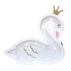 [Q4467] - 'White Swan' Wooden Lamp, White Pink - 31x28. 5cm