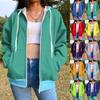 Zip Up Hoodie Women Long Sleeve Oversized Sweatshirts for Women Jacket with Pockets Fall Fashion Clothes