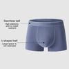 Men Boxer Underwear with Inner Layer Widen Waistband Breathable Patchwork Color Shorts Panties Daily Home Sports Wear