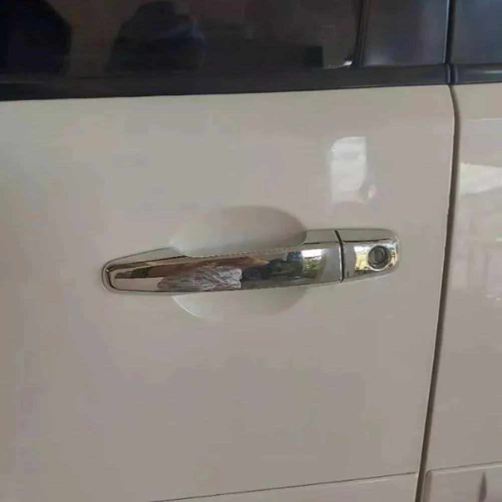 Крышка наружной ручки двери переднего левого автомобиля, защитная крышка отверстия для ключа, подходит для Mitsubishi L200 2005-2015, правая и левая