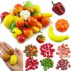 10/20pcs Mini Artificial Fruits and Vegetables Simulation Foam Festival Supplies DIY Decorations for Family Gathering TMZ