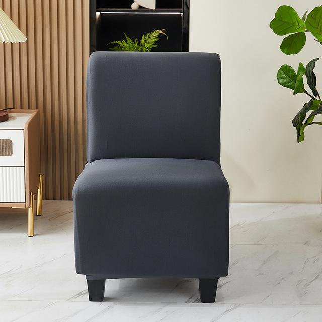 Elastic Plain Fat Sofa Chair Cover Armless Single Sofa Cover Coffee Shop All -Inclusive Fat Stool Cover For Living Dinner Room