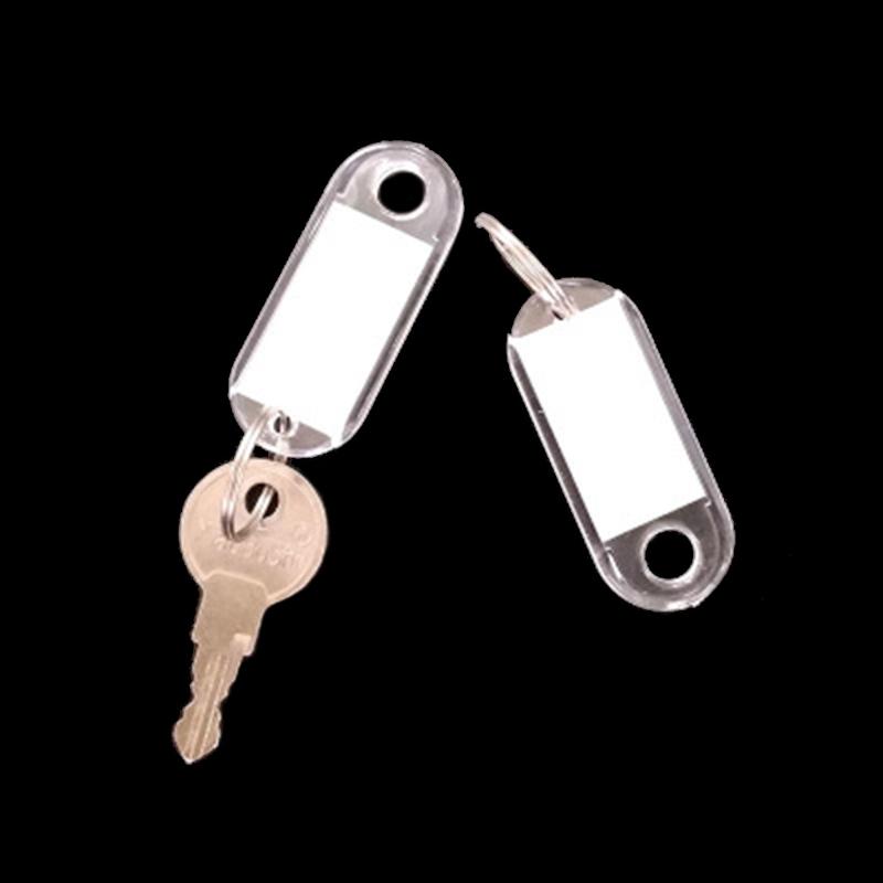 10 шт. новые прозрачные пластиковые идентификационные этикетки для багажа, бирки для ключей, брелки для ключей, бирки