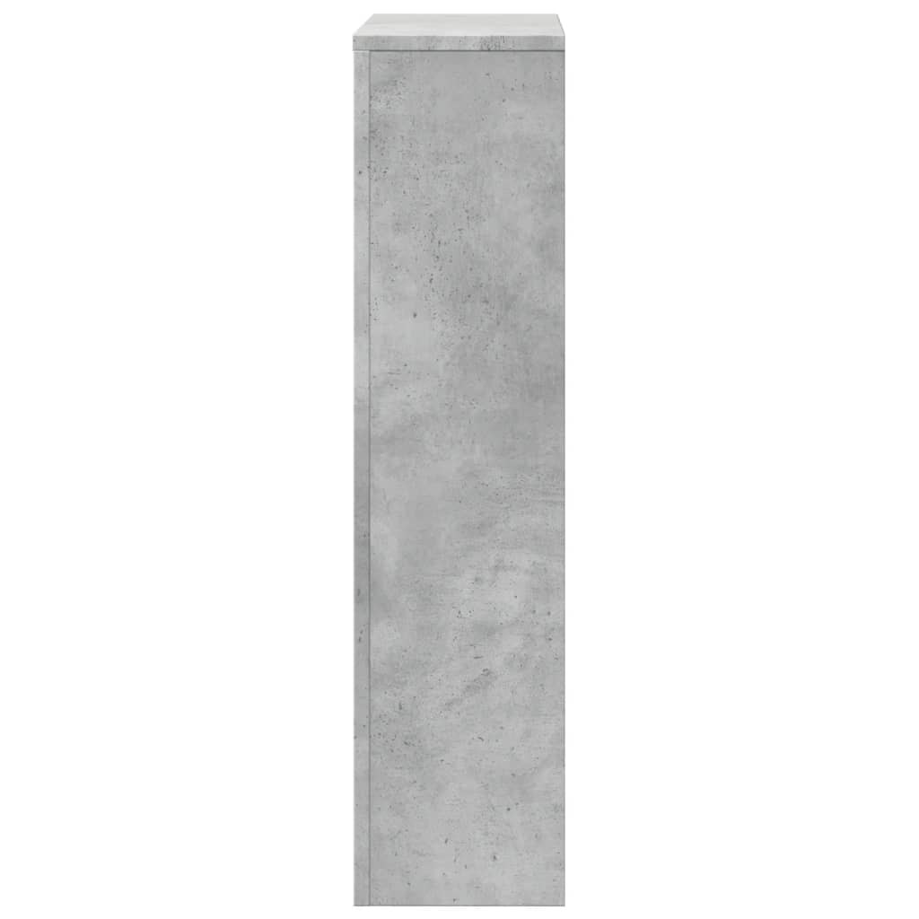 Radiator Cover Concrete Gray 104 x 20 x 82 cm Particleboard