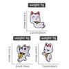 Cartoon Cute Styling Lucky Cat Alloy Brooch Enamel Pins Personalized and Trendy Metal Badge Accessories Funny Gifts