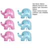 6Pcs Elephant Foil Balloons Inflatable Cartoon Elephant Aluminum Film Balloon Animal Themed Party Supplies for Baby Shower Birthday Party
